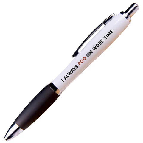 Novelty Pen - Always Do A Poo On Work Time The Ultimate Balloon And Party Shop Cheltenham & Gloucester Balloons & Fancy Dress 