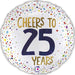 Cheers To 25 Years Balloon The Ultimate Balloon And Party Shop Cheltenham & Gloucester Balloons & Fancy Dress 