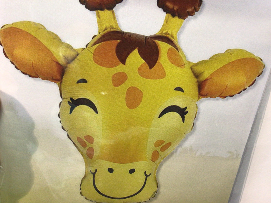 31” Jungle Giraffe Head Foil Balloon