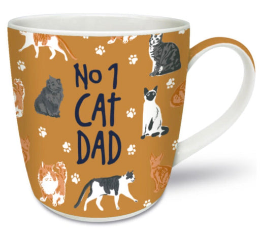 Novelty Gift Mug - No 1 Cat Dad The Ultimate Balloon And Party Shop Cheltenham & Gloucester Balloons & Fancy Dress 