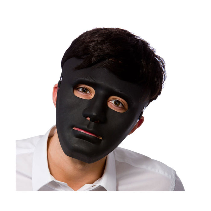 Plastic Robot Mask - Black