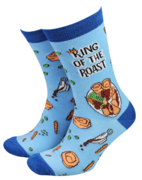 Men’s Bamboo Gift Socks - King Of The Roast The Ultimate Balloon And Party Shop Cheltenham & Gloucester Balloons & Fancy Dress 