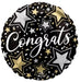 18" Foil Congrats Stars Balloon The Ultimate Balloon And Party Shop Cheltenham & Gloucester Balloons & Fancy Dress 
