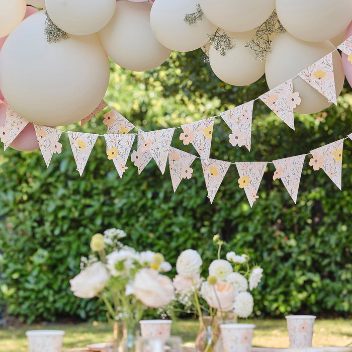 Floral Flag Party Bunting The Ultimate Balloon And Party Shop Cheltenham & Gloucester Balloons & Fancy Dress 