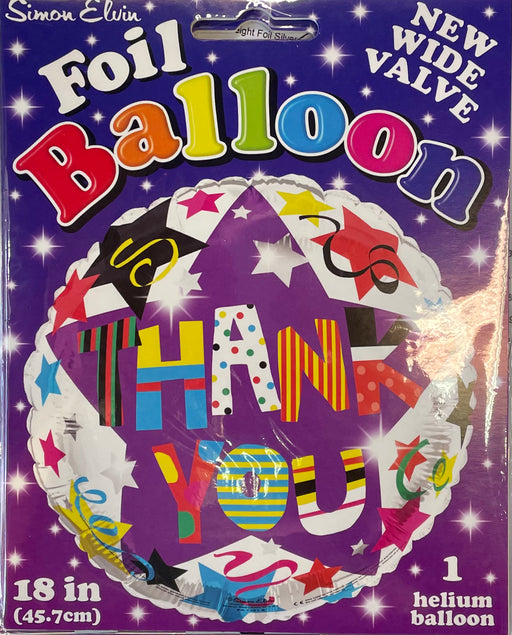 Foil Thank You 18” Foil Balloon The Ultimate Balloon And Party Shop Cheltenham & Gloucester Balloons & Fancy Dress 