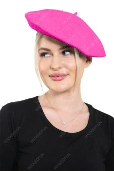 French Fashion Beret - Pink The Ultimate Balloon And Party Shop Cheltenham & Gloucester Balloons & Fancy Dress 