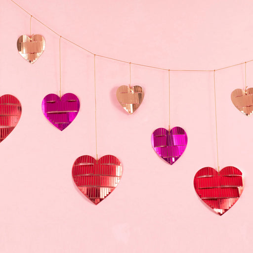 Fringed Heart String Bunting The Ultimate Balloon And Party Shop Cheltenham & Gloucester Balloons & Fancy Dress 