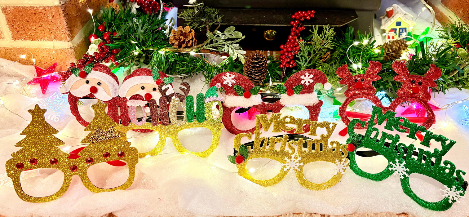 Novelty Christmas Glasses - Assorted The Ultimate Balloon And Party Shop Cheltenham & Gloucester Balloons & Fancy Dress 