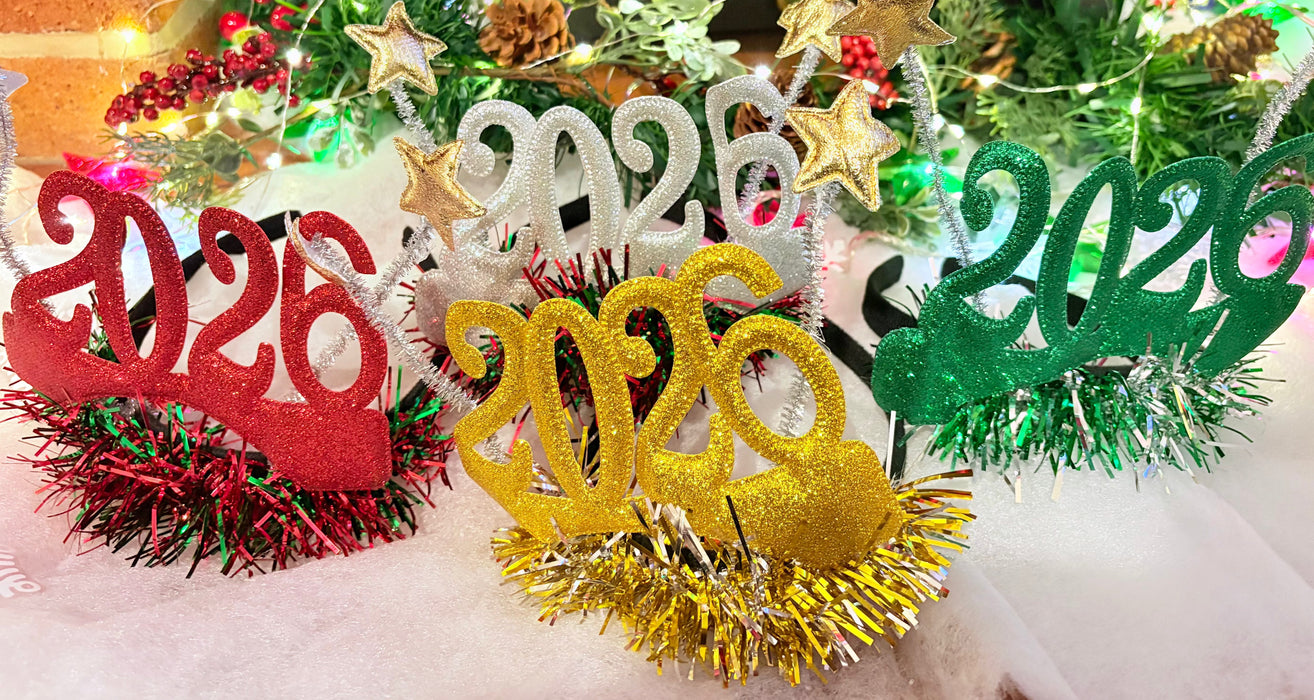 New Years ”2026” Headband The Ultimate Balloon And Party Shop Cheltenham & Gloucester Balloons & Fancy Dress 
