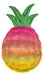 31” Foil Iridescent Pineapple Shape Balloon The Ultimate Balloon And Party Shop Cheltenham & Gloucester Balloons & Fancy Dress 