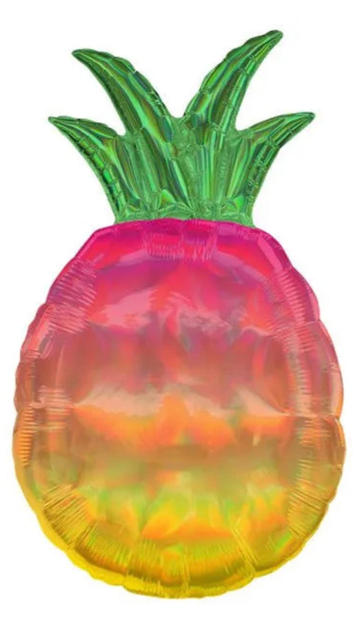 31” Foil Iridescent Pineapple Shape Balloon The Ultimate Balloon And Party Shop Cheltenham & Gloucester Balloons & Fancy Dress 
