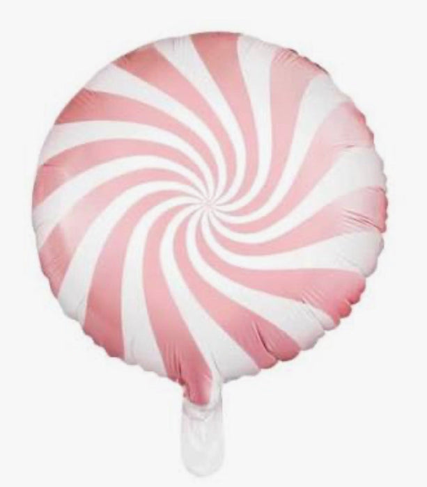18" Foil Christmas Candy Balloon - Baby Pink The Ultimate Balloon And Party Shop Cheltenham & Gloucester Balloons & Fancy Dress 