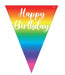 Happy Birthday Bunting - Rainbow The Ultimate Balloon And Party Shop Cheltenham & Gloucester Balloons & Fancy Dress 