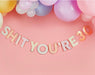 Milestone Customisable 'Sh*t You're' Card Banner 2m The Ultimate Balloon And Party Shop Cheltenham & Gloucester Balloons & Fancy Dress 