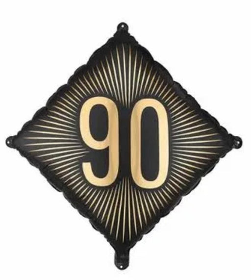 18" Foil Age 90 Balloon - Diamond Shape The Ultimate Balloon And Party Shop Cheltenham & Gloucester Balloons & Fancy Dress 