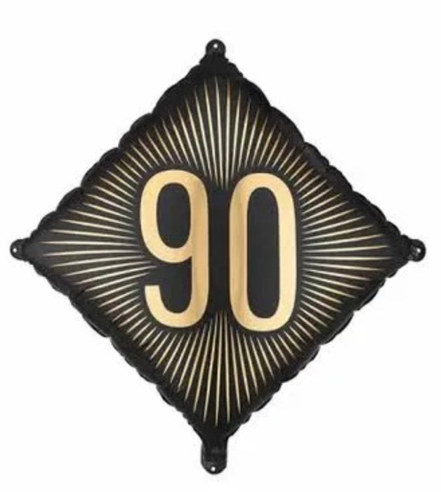 18" Foil Age 90 Balloon - Diamond Shape The Ultimate Balloon And Party Shop Cheltenham & Gloucester Balloons & Fancy Dress 