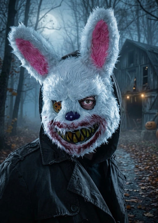 White Rabbit Horror Mask The Ultimate Balloon And Party Shop Cheltenham & Gloucester Balloons & Fancy Dress 