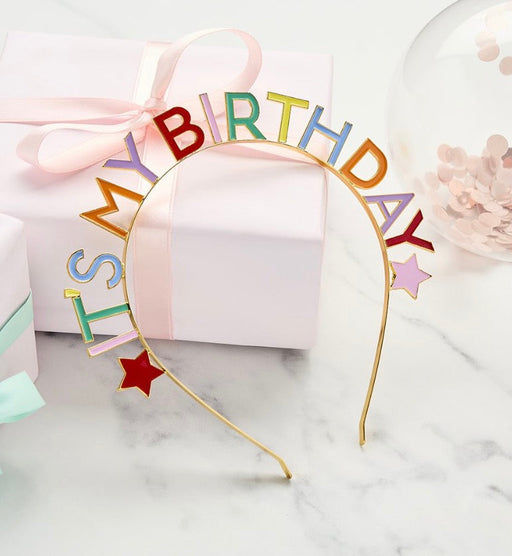 Birthday Headband - It’s My Birthday (Pastel) The Ultimate Balloon And Party Shop Cheltenham & Gloucester Balloons & Fancy Dress 