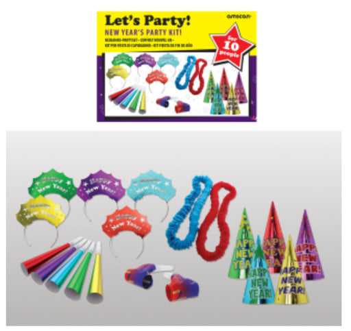 New Years Party Kit - Let’s Party Colourful (10person)