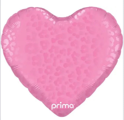 18” Heart Shaped Foil Balloon - Pink Leopard Print The Ultimate Balloon And Party Shop Cheltenham & Gloucester Balloons & Fancy Dress 