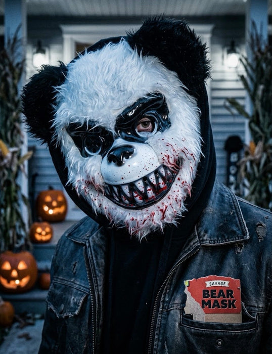Zombie Panda Bear Horror Mask The Ultimate Balloon And Party Shop Cheltenham & Gloucester Balloons & Fancy Dress 