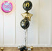 Classic 3 Foil Display -  Black & Gold The Ultimate Balloon And Party Shop Cheltenham & Gloucester Balloons & Fancy Dress 