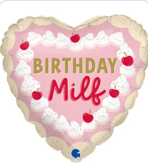 18" Foil Happy Birthday Milf Balloon The Ultimate Balloon And Party Shop Cheltenham & Gloucester Balloons & Fancy Dress 