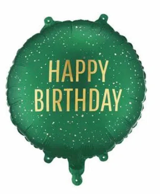 18" Foil Happy Birthday - Green The Ultimate Balloon And Party Shop Cheltenham & Gloucester Balloons & Fancy Dress 