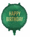 18" Foil Happy Birthday - Green The Ultimate Balloon And Party Shop Cheltenham & Gloucester Balloons & Fancy Dress 
