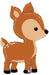 Large Animal Shape Foil Balloon - Woodland Deer The Ultimate Balloon And Party Shop Cheltenham & Gloucester Balloons & Fancy Dress 