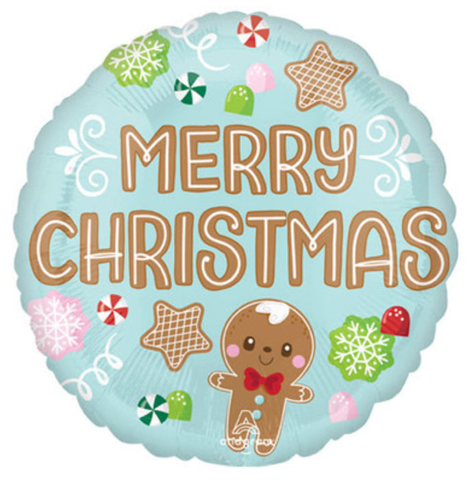 18" Foil Christmas Balloon - Baking Spirits The Ultimate Balloon And Party Shop Cheltenham & Gloucester Balloons & Fancy Dress 