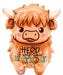 Highland Cow Birthday Foil Balloon The Ultimate Balloon And Party Shop Cheltenham & Gloucester Balloons & Fancy Dress 