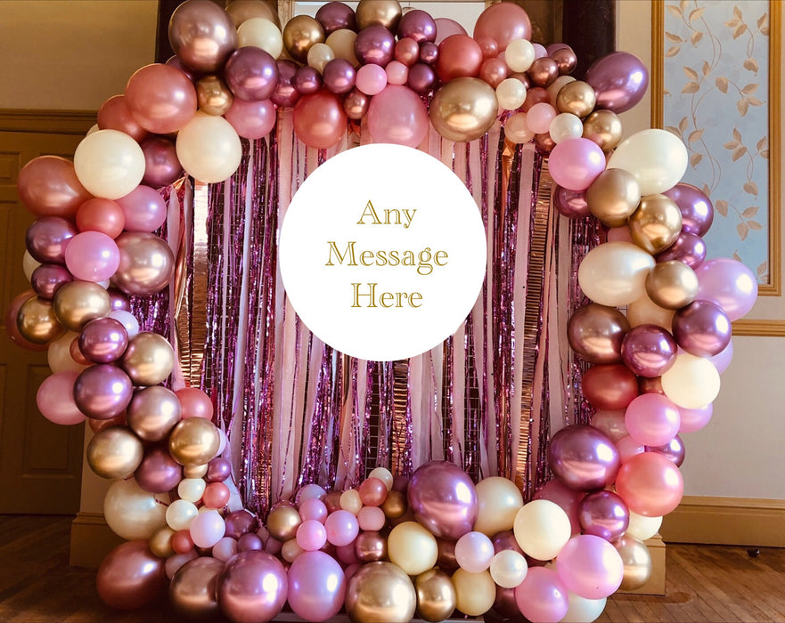 Organic Balloon Full Circle Backdrop - Personalised