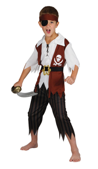 Cutthroat Pirate Child's Costume The Ultimate Balloon And Party Shop Cheltenham & Gloucester Balloons & Fancy Dress 