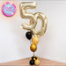 Mixed Number Balloon Display - Black & Gold The Ultimate Balloon And Party Shop Cheltenham & Gloucester Balloons & Fancy Dress 
