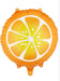 18" Foil Fruit Balloon - Orange Slice The Ultimate Balloon And Party Shop Cheltenham & Gloucester Balloons & Fancy Dress 