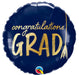 18" Foil Congrats Grad Balloon - Navy/Gold The Ultimate Balloon And Party Shop Cheltenham & Gloucester Balloons & Fancy Dress 