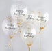 Happy Birthday Confetti Filled Balloons - Gold The Ultimate Balloon And Party Shop Cheltenham & Gloucester Balloons & Fancy Dress 
