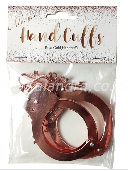 Rose Gold Metal Handcuffs