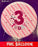 18" Foil Age 3 Balloon - Pink Fun