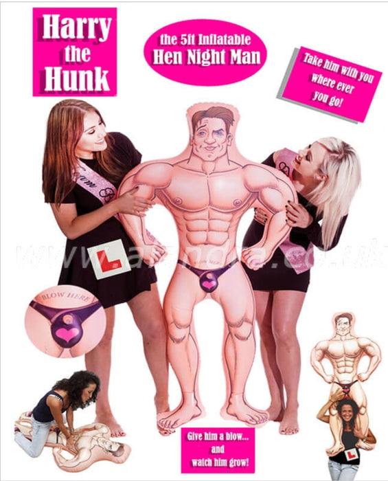 Inflatable Blow Up Hunk  - Asst