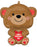 20” Cute Bear Valentine’s Balloon