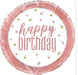 18" Foil Happy Birthday - Rose Gold Glitz The Ultimate Balloon And Party Shop Cheltenham & Gloucester Balloons & Fancy Dress 