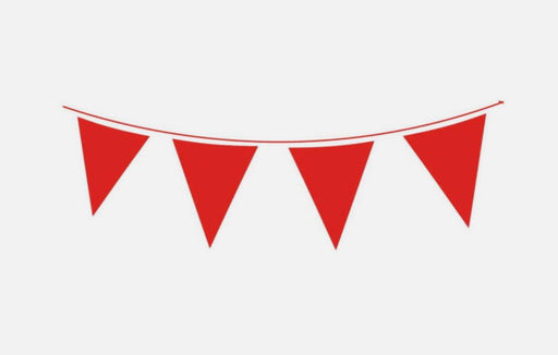 Plastic Bunting - Red (10m) The Ultimate Balloon And Party Shop Cheltenham & Gloucester Balloons & Fancy Dress 