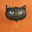 18" Halloween Foil Balloon -  Black Cat Head