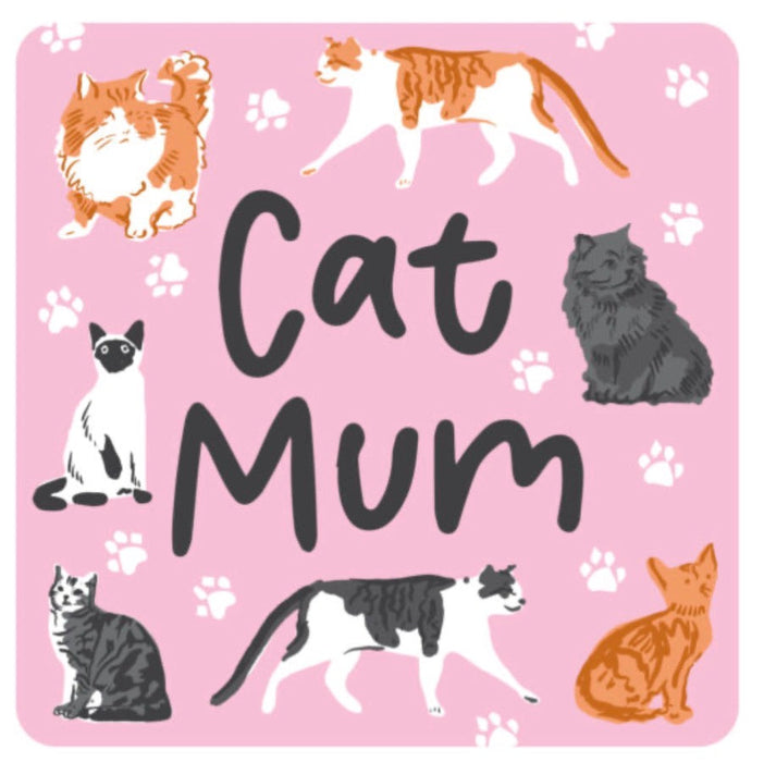Gift Drinks Coaster - Cat Mum The Ultimate Balloon And Party Shop Cheltenham & Gloucester Balloons & Fancy Dress 