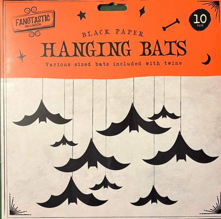 Halloween Paper Bats Hanging Decs The Ultimate Balloon And Party Shop Cheltenham & Gloucester Balloons & Fancy Dress 