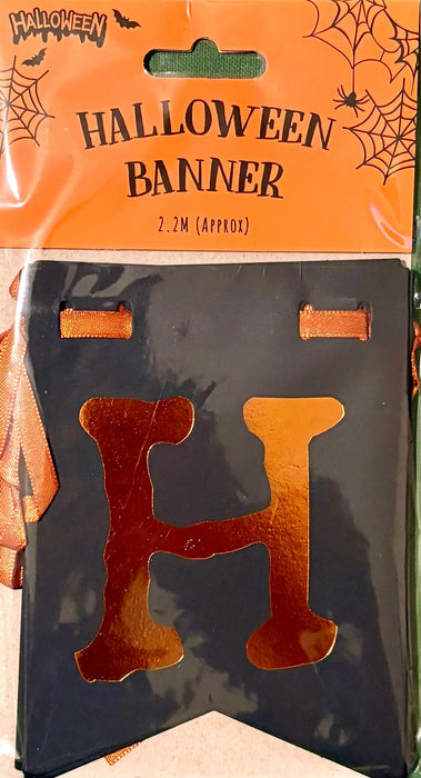 Halloween Paper Garland - Blk/Orange The Ultimate Balloon And Party Shop Cheltenham & Gloucester Balloons & Fancy Dress 