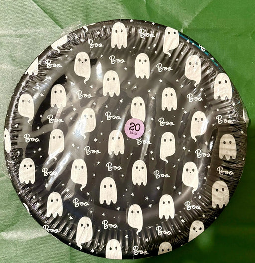Halloween “Boo” Plates - 20pk The Ultimate Balloon And Party Shop Cheltenham & Gloucester Balloons & Fancy Dress 