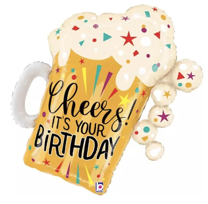 Happy Birthday Beer Shaped Balloon The Ultimate Balloon And Party Shop Cheltenham & Gloucester Balloons & Fancy Dress 